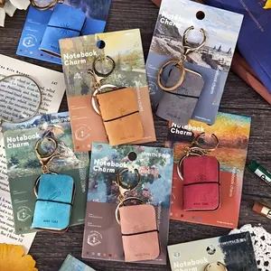 Mini Diary Notebook Keychain, Portable Multicolor Notepad for Various Scenarios, Fashion Cover, Mother's Day Gift