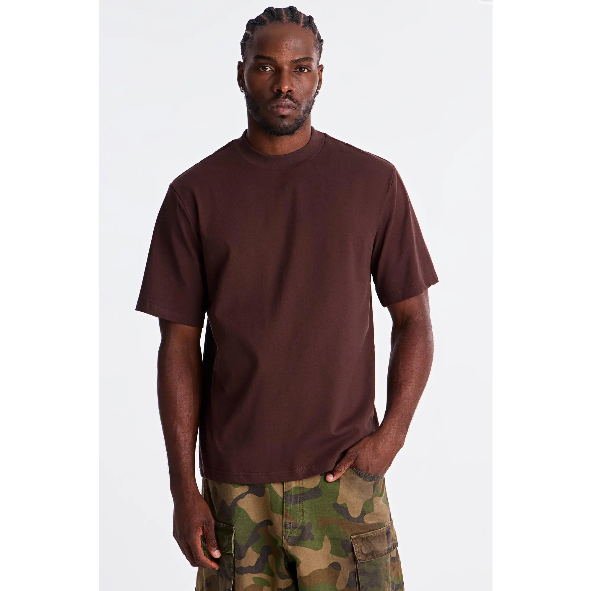 Oversized Heavyweight Tee 240GSM - Brown
