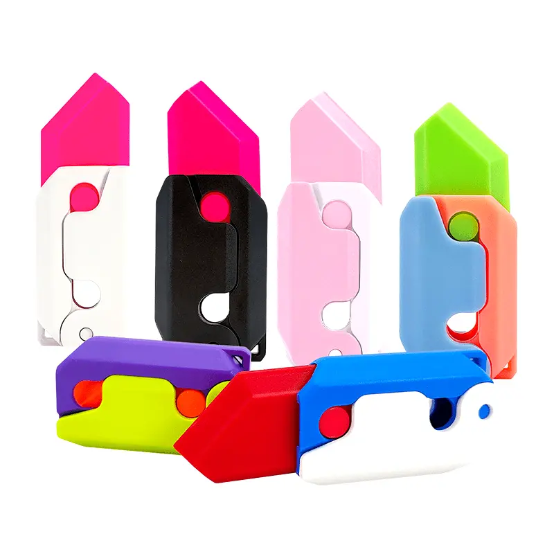 kids toys sale popular 3D carrot gravity knife multi-color finger toy stress relief toy 3D printed carrot knife toy Christmas stocking filler portable high-quality toy christmas gifts