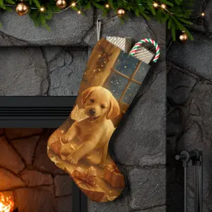 Puppy Stocking -  Cute Labrador Puppy Christmas Stocking