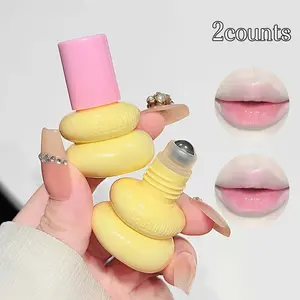 Two-Piece Moisturizing Jojoba Lightweight Lip Oil Set Hydrating & Nourishing Moisturizer Formula Perfect for Daily Use Enhances Lips' Natural Glow Hydrate Moisture