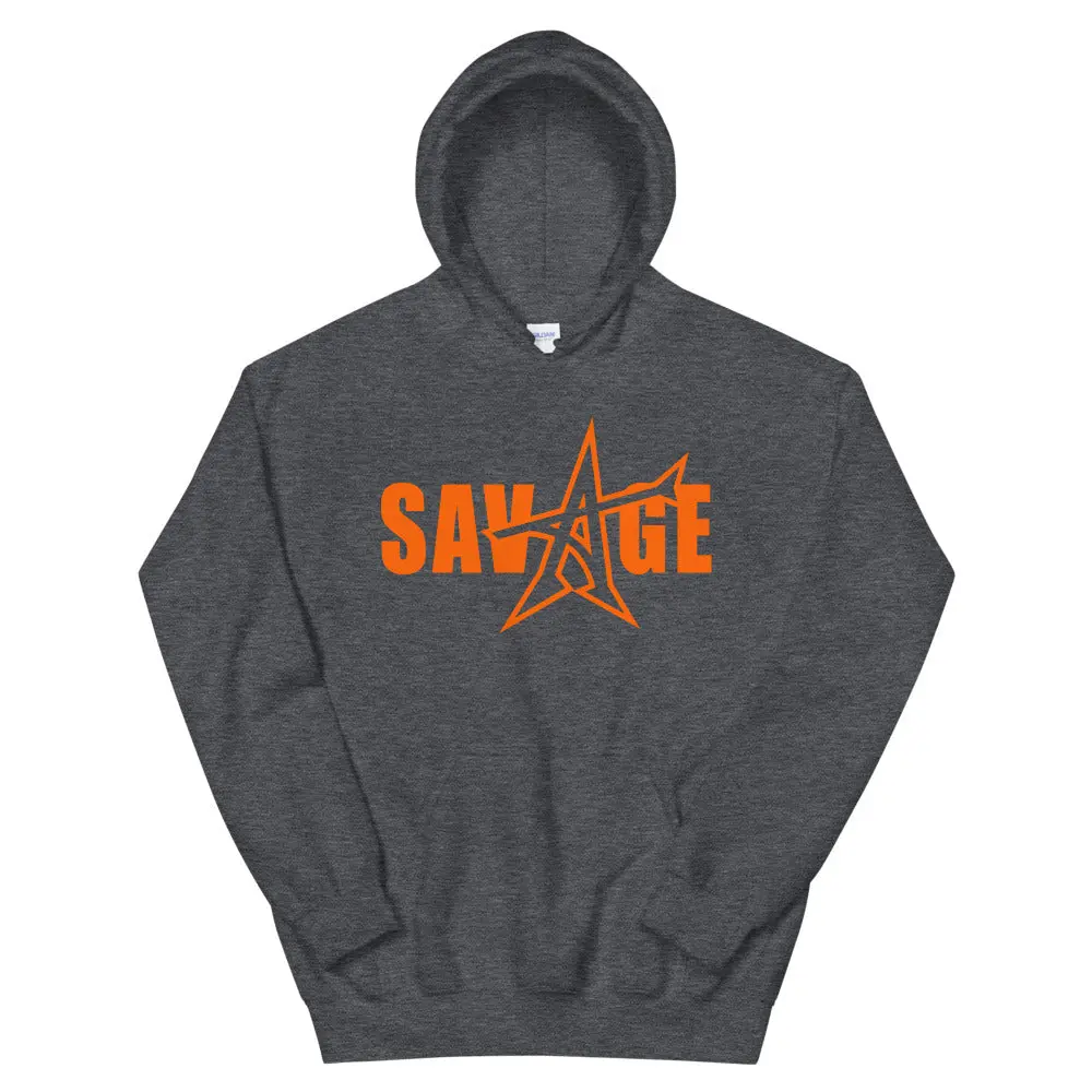 "SAVAGE" Hoodie (orange print)