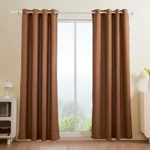 【DealsForYouDays】VEVOR Natural Linen Curtains, 52 x 84 inch 2 Panels Set, Grommet Light Filtering Thick Flax Textured Linen Drapes, Privacy Burlap for Living Room, Bedroom, Farmhouse, Sunroom, Office Window Curtain