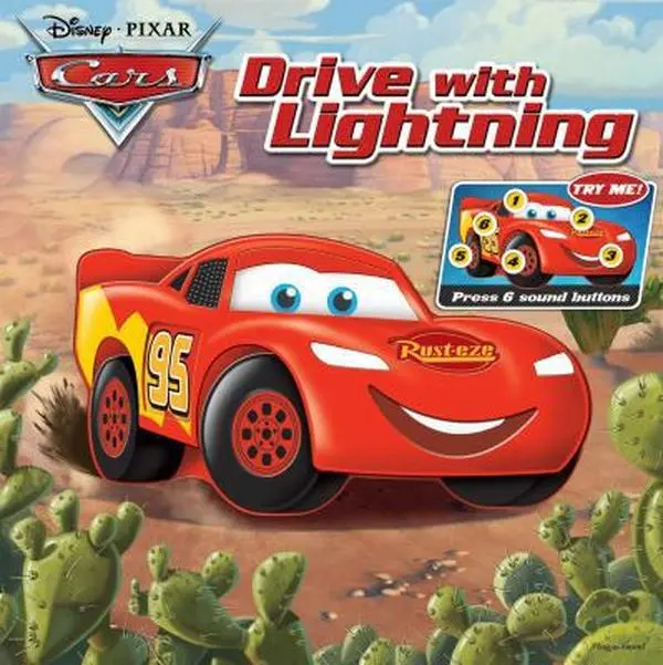 USED Book - Drive with Lightning Mcqueen (Custom Play-a-Sound Book) by Publications International (Unknown) - english