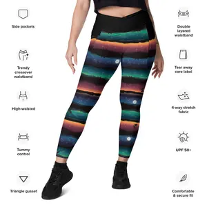 Lolligagger Crossover leggings with pockets