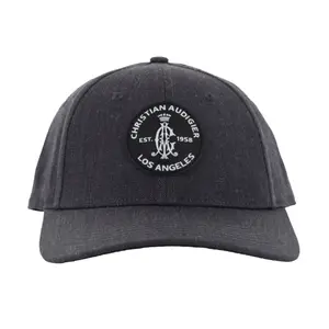 Christian Audigier 1958 Patch Snapback Hat with Iconic Logo Patch and Snapback Strap Unisex Classic Design