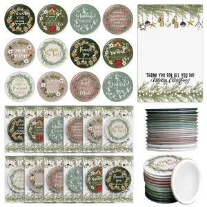 36 Set Christmas Employee Appreciation Gifts Bulk Inspirational Compact Mirrors Thank You Mirrors with Christmas Greeting Cards Team Gifts for Team Coworker Women Groups Volunteer Staff