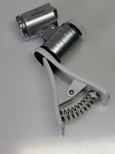 Microscope with phone clip