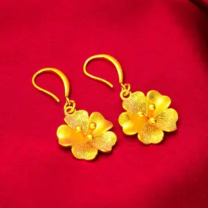 Women's Matte Earrings New Fashion Earrings Small Flower Earrings Wholesale Earrings for Women new jojo bows rich staccs jewelry g shock valentines gifts for gf free shipping only gifts for women men's valentine's gifts Elegant Floral Design