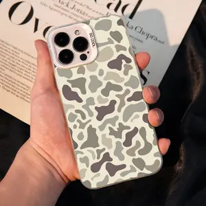 Fashion Camouflage for iPhone Samsung Galaxy Case iPhone 17Pro Max Air 16E 15Plus 14 13 12 11 XR XS S25 S24 S23 S22 Phone Case, personality, simplicity, Protective Silicone Cover, Protection Durable, Shockproof Drop, Advanced Anti-Scratch Silicone.WC52