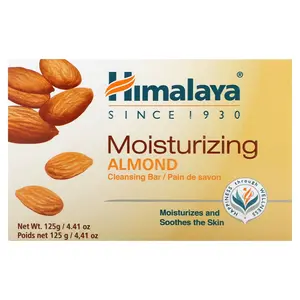 Himalaya Moisturizing Cleansing Bar Soap, Almond, 4.41 oz (125 g)