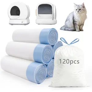 120 Count   Litter Box Liners,  Litter  Receptacles Bags for MeoWant MW-SC01/MW-SC02/MW-LR01 Self-Cleaning  Litter Box