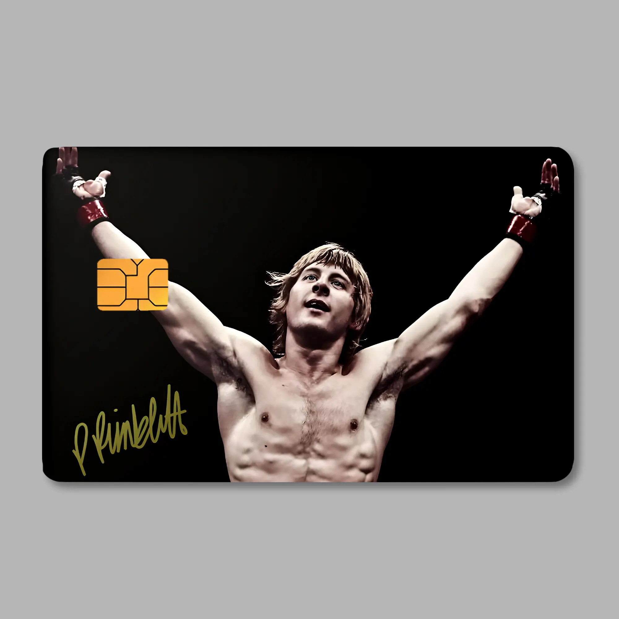UFC Paddy Pimblett Premium Credit Card Skin Decorative Vinyl Card Sticker Cover for Credit & Debit Cards, Scratch Protection Wallet Accessory
