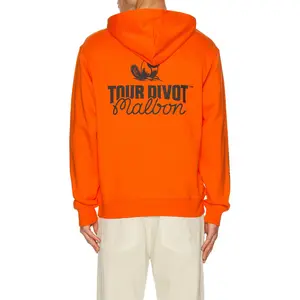 Malbon Golf Fesque Tour Divot Hoodie in Flame & Bark Camo