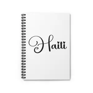 Signature Haiti Notebook An Elegant Calligraphy Journal Minimalist Pride Spiral Notebook