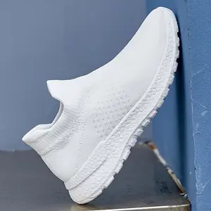 UltraComfort Mens Slip-On Shoes - Breathable, Non-Slip, Shock Absorption Design for Outdoor Jogging, Workout, Hiking and Everyday Wear - All Seasons, Casual, Solid Colors