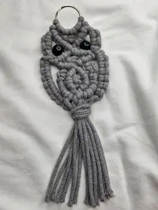 Wise Soul Macramé Owl Keychain