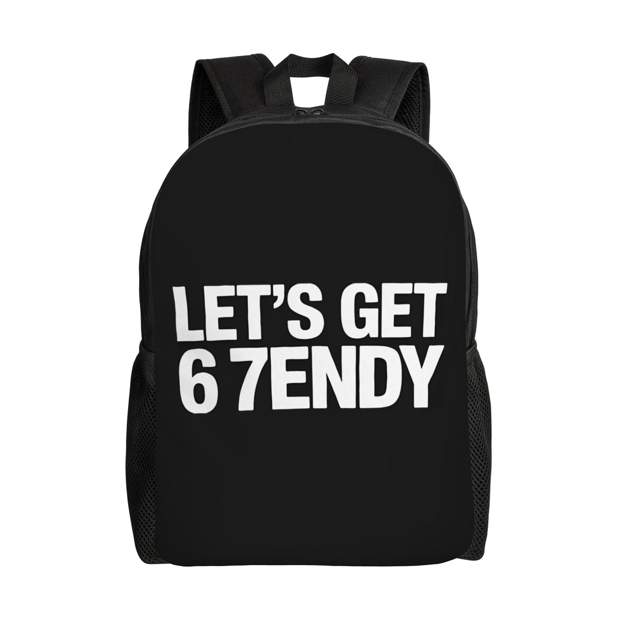 1pc 1pcs Let's Get Sendy '67' Retro Laptop Bag Suitable for School & Office - Adjustable Strap, Zipper Closure, Washable Daypack with Sendy '67' Print, Casual Student Gift (Back to School), for Teenager