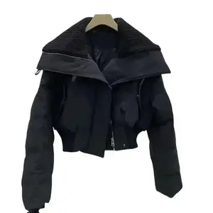 Winter Jacket - Short Loose Fit Cotton Padded for Maximum Comfort High-Quality Thick Insulation Soft Breathable Fabric Ideal for Casual Outings Outdoor Walks Everyday Wear