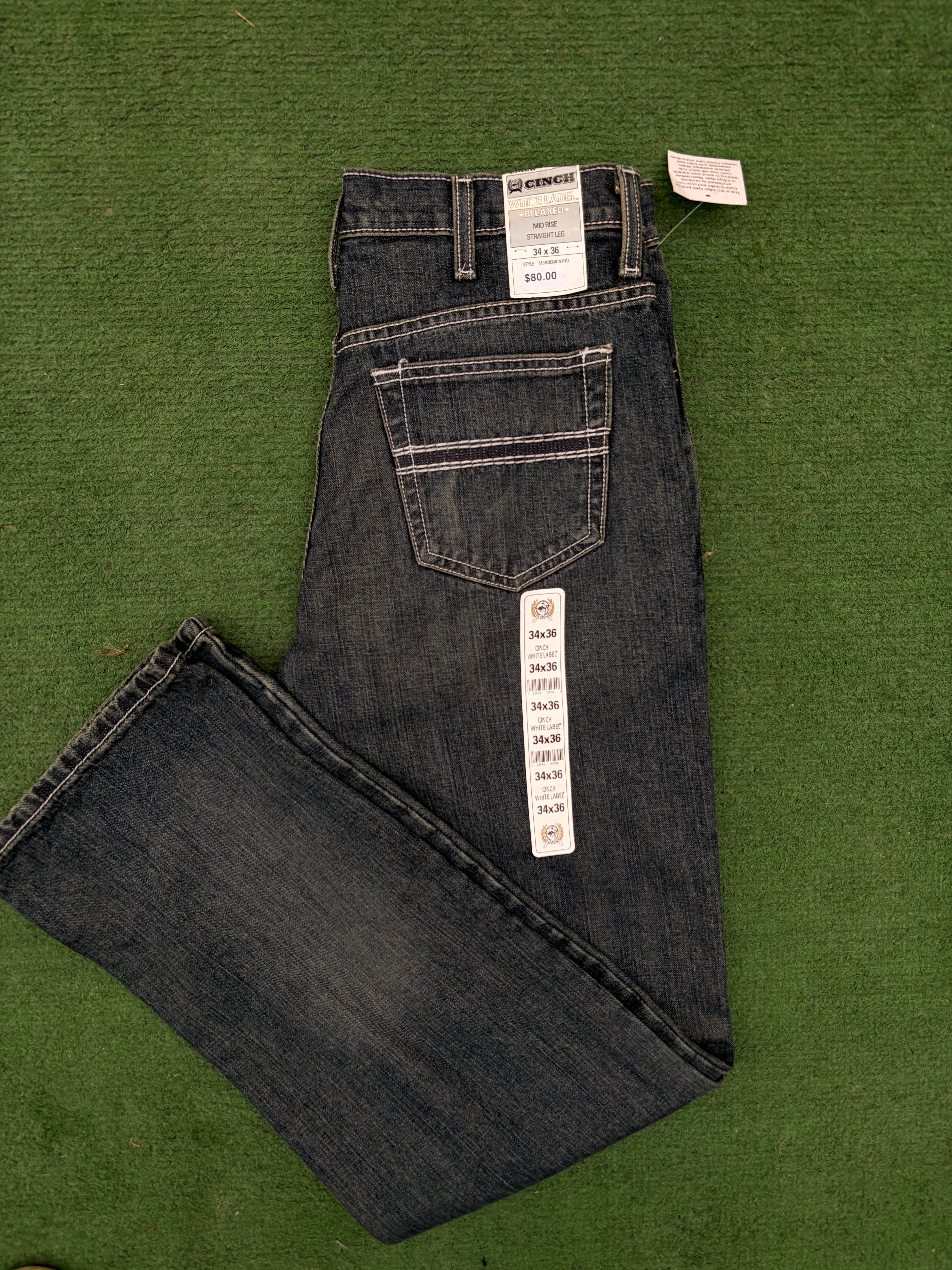 Cinch Men's White Label Dark Stone