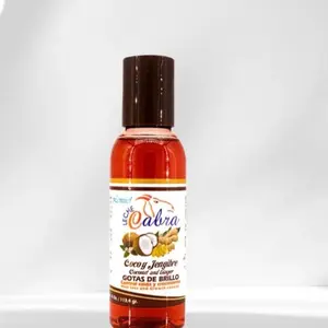 Leche Cabra Gotas de Brillo Coco y Jengibre Hair Care Coconut and Ginger Shine Drops for Hair Care