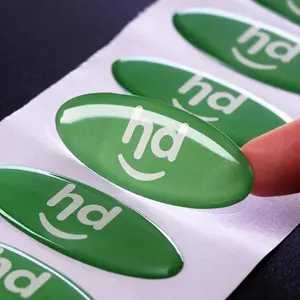 BOC custom 100pcs Resin epoxy domed Stickers selfadhesive tags 3D labels Personalized Stickers autocollants personnalisés