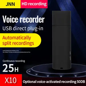 USB Flash Drive Voice Recorder 2-in-1 – Voice Activated, Smart Noise Reduction, Scheduled Recording, Auto File Save – Perfect for Meetings & Class Notes