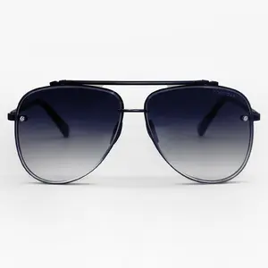 Luna Tangle-Free Aviators in Faded Black - Unisex