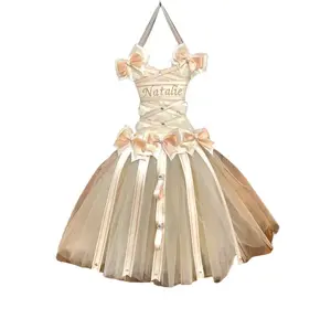 Lil Ballerina Tutu Hair Bow Holder with headband holders Cotton