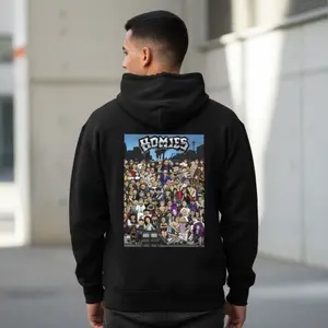 Classic Homies Love Chicano Culture Mexican - Unisex Hoodie Sweatshirt T-Shirt Oversized Outfits Casual, Chicanos Clothing, Cholo Clothes Mexican Style, Digital Print for Outdoor