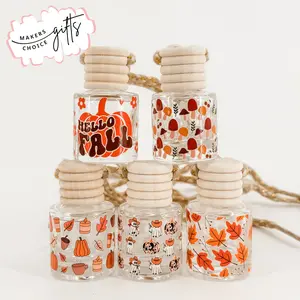 Makers Choice Gifts Fall Scented Car Air Freshener Long Lasting Scented Diffuser for Rearview Mirror Clean Ingredients & Practical Gift