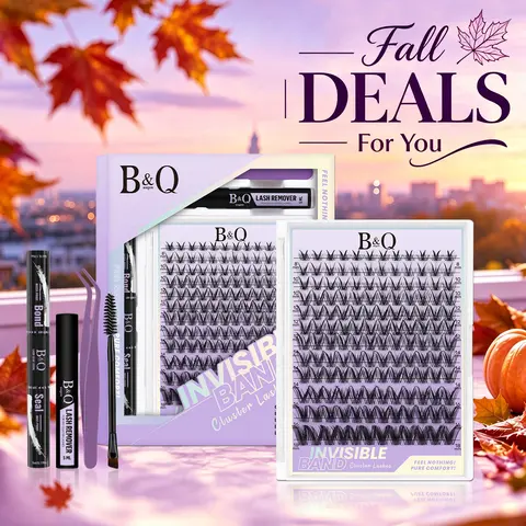 Victory Lash Kit - B&Q 2.0 Upgraded High Quality Lash Extensions, 144pcs Individual Spiky Manga Clusters, C Curl, Waterproof Long-Lasting, Nature-Inspired DIY Eyelashes for Adults, Longer Looking Eyelashes, Makeup Cosmetic #TikTokShopFallDealsForYou