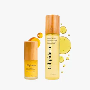 Trilipiderm Soleíl BrightScience Duo | Brightening Skincare Set with Niacinamide Toner, Triple Vitamin C Serum & Nano Mister