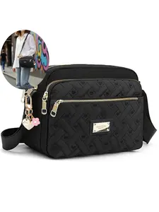 Fashion Heart Zipper Design Embroidered Shoulder Crossbody Bag, Multi-Pocket, Perfect Gift for Women, Ideal for Parties and Work, Embellished Shoulder Bag, Cross Body Bags, Trendy Crossbody Bag, Fashionable Crossbody Bag
