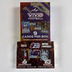 2025 Leaf Vivid Football Hobby + 2025 Leaf Pro Set Metal Football Hobby - Serial Number Break.