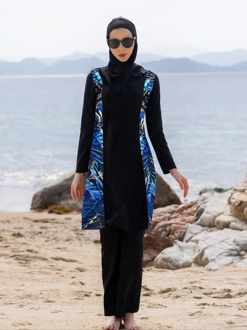 beach modest dress Boho Maxi Dress With Sleeves
