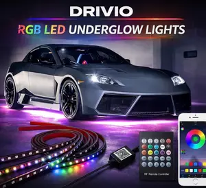 Drivio Double Row Car Underglow Lights Kit