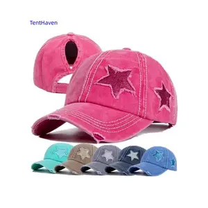 Star Decor Baseball Cap, Adjustable Sun Protection Hat for Men & Women, Casual Outdoor Sports Hat for Daily Wear