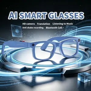 Ai Smart Glasses S2max, Real-Time Voice Translation, HD Camera, Type-C Charging, Ideal for Men and Women, Daily Use, Professional Calls, Music