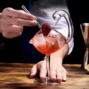 Cocktail Glass Porcupine Fish Shape Goblet Glass Thorn Fish-Shaped Cup Bar Ktv Nightclub Wedding Party Birthday Gift Does not apply