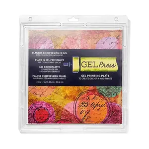 GELPress 12 x 12 Gel Printing Plate for Monoprinting & Mixed Media Art - Large Versatile Surface, Durable & Reusable, Compatible with Various Media