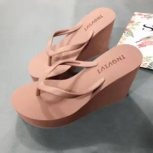 Ladies' Minimalist Thick Heel Anti-Slip Slippers - Summer Beach/Walking Leisure Slippers, Equipped with Durable Anti-Slip Sole, Soft Skin-Friendly Straps, 4 Popular Color Series, Lightweight Design
