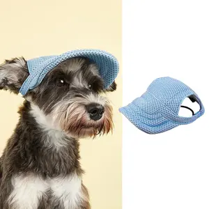 Trendy Mesh Dog Hat for Small & Medium Dogs - Stylish Sunshade Baseball Cap with Duckbill Design for Outdoor Activities & Sun Protection