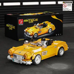 Car Model Building Blocks Toy, 313pcs/box Car Model Building Blocks Toy with Dustproof Display Box, Creative Desktop Ornaments for Home Office