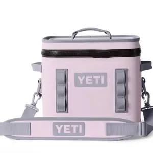 YETI Hopper Flip 12 Cooler - Soft, Waterproof, FDA-Approved Food-Grade Liner, HydroLock Zipper, 8 Can Capacity, Pink