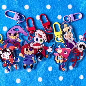 TADC Keychain Acrylic Charms - The Amazing Digital Circus Keyrings! Cute Keyring Accessory, Fun Charm For Backpack Or Purse | High Quality and Customer Favorite Items