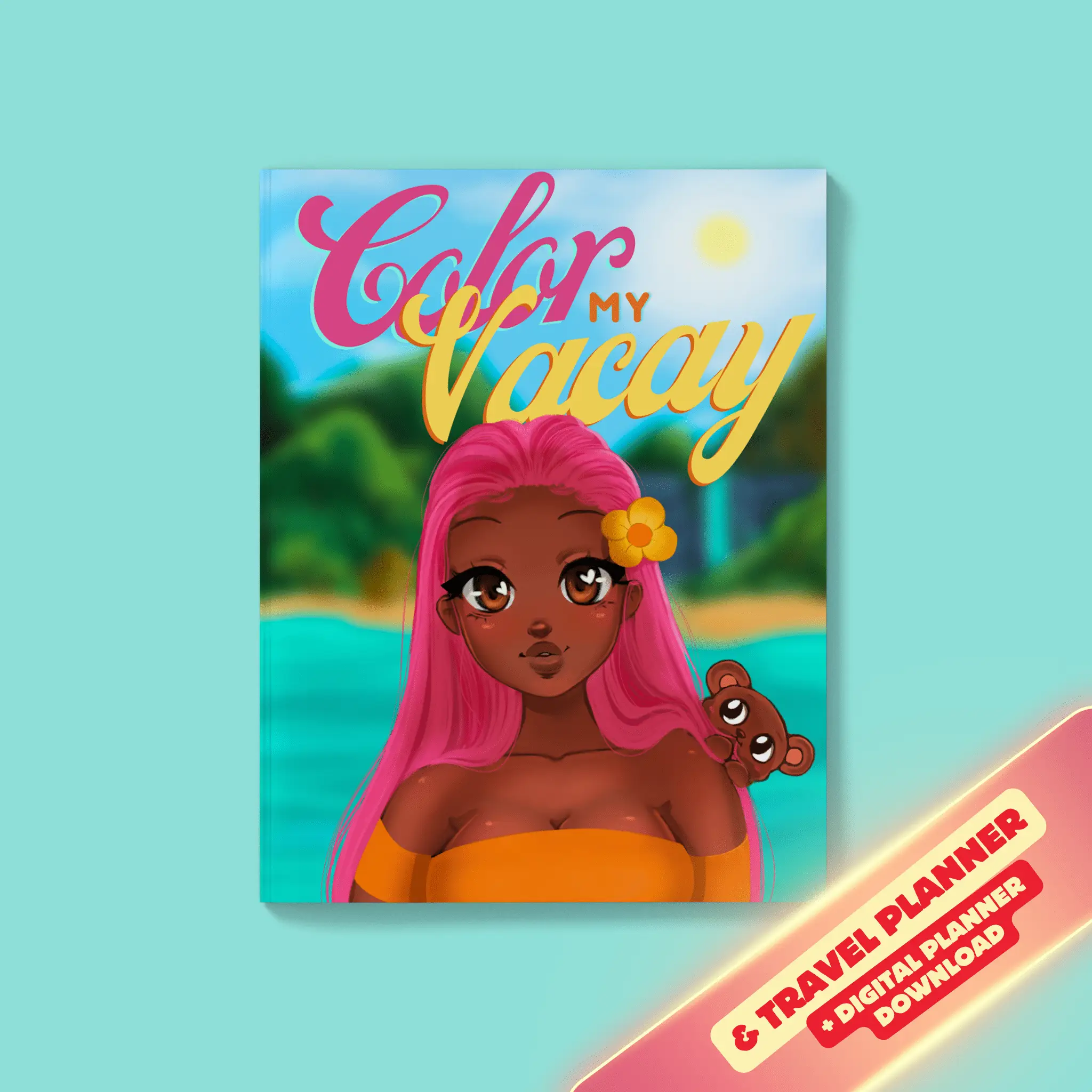 Color My Vacay Coloring Book | RawSueshii by Christina Lorré coloring book