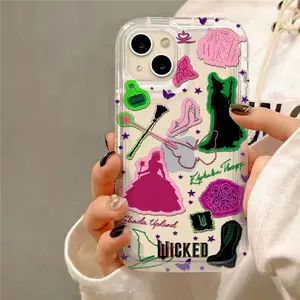 W-Wicked Part One Movie G-Glinda Phone Case for iPhone 17 Air 16 15 14 13 12 11 Pro Max Plus Airbag Anti Fall Clear Back Cover