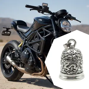 Dragon Cloud Motorcycle Bell, Zinc Alloy Lucky Bell Stylish Keychain Pendant, Modern Design, Perfect for Independence Day, Christmas, Halloween