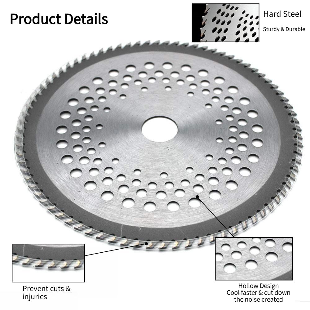 40-Tooth Alloy Brush Cutter Blade, Lawn & Garden Trimmer Replacement Part, Premium Sharp Wear-Resistant Cutter Head, Heavy-Duty Lawn Equipment Accessories for Gardening Maintenance, Single Blade